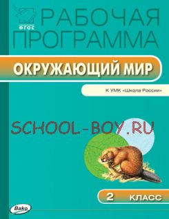 Рабочая программа по курсу «Окружающий мир». 2 класс. К УМК А.А. Плешакова («Школа России»)