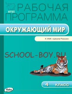 Рабочая программа по курсу «Окружающий мир». 4 класс. К УМК А.А. Плешакова, Е.А. Крючковой («Школа России»)