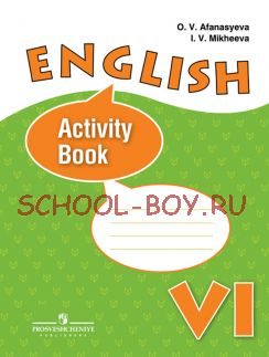 Английский язык. Рабочая тетрадь. Для 6 класса школ с углубленным изучением английского языка