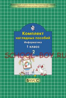 Комплект наглядных пособий. Информатика. 1 класс. Часть 2