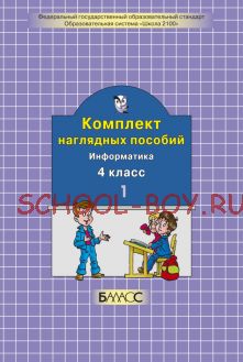 Комплект наглядных пособий. Информатика. 4 класс. Часть 1